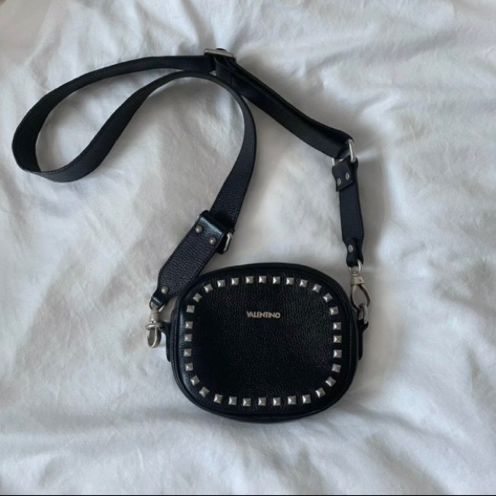 Black Valentino Milano stud bag purse